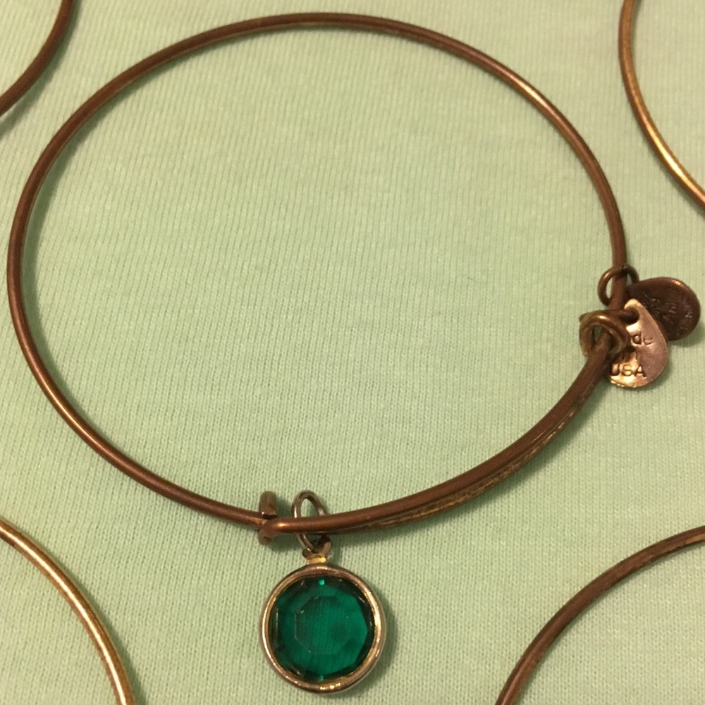 Alex and Ani gold May bangle